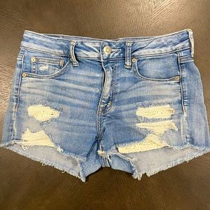American Eagle Hi-Rise Shortie shorts